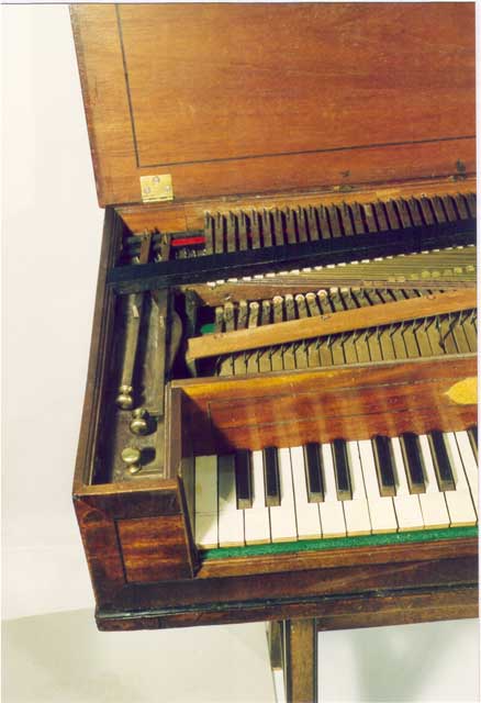 Tafelklavier Zumpe & Buntebart, London 1771; Handzüge