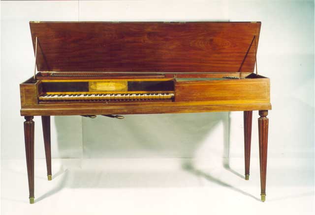 Tafelklavier Sébastian Erard, Paris 1786; geöffnet