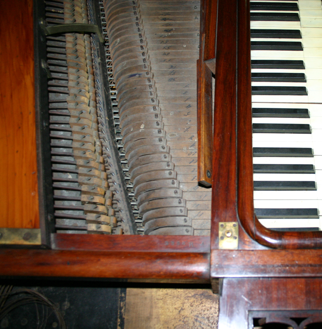 Tafelklavier Walter & Sohn, Wien ca. 1820; Teilansicht