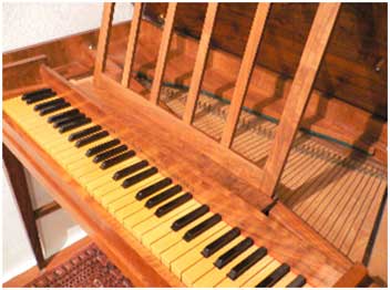 Clavichord Maendler & Schramm 1932 - Detail